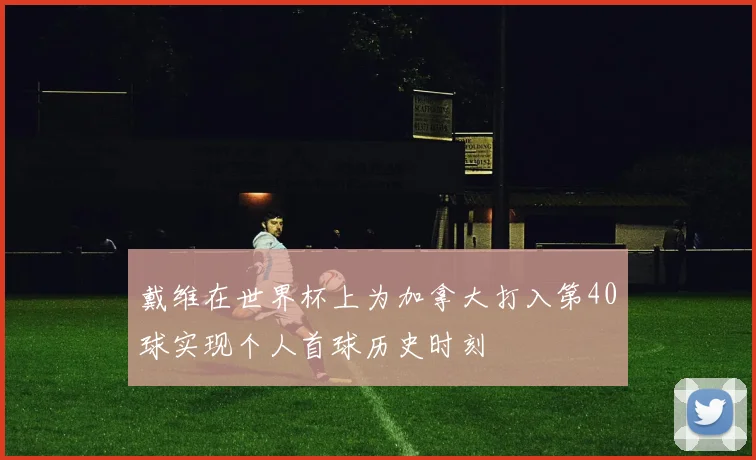 戴维在世界杯上为加拿大打入第40球实现个人首球历史时刻